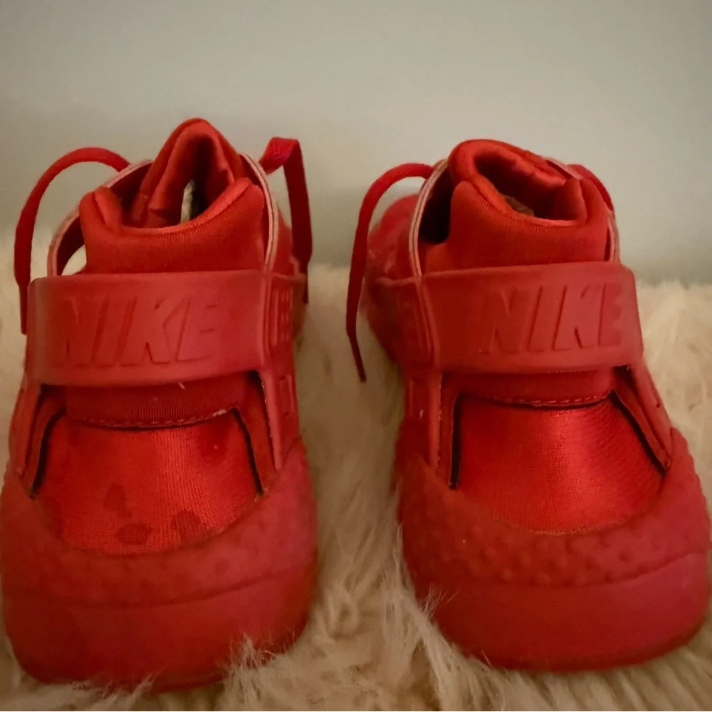 Nike Red Huarache Sneakers, Size 7. Used- Read Description!